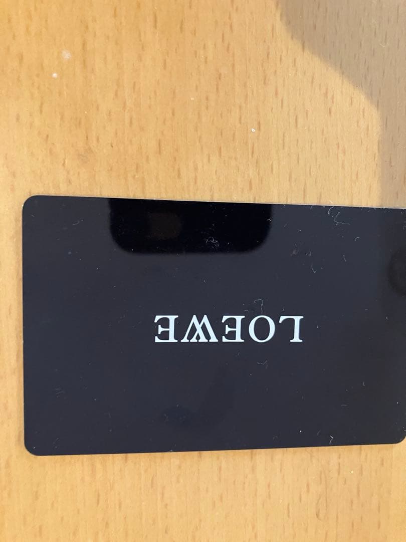 LOEWE グリーンレザー 三つ折り財布　即購入可能