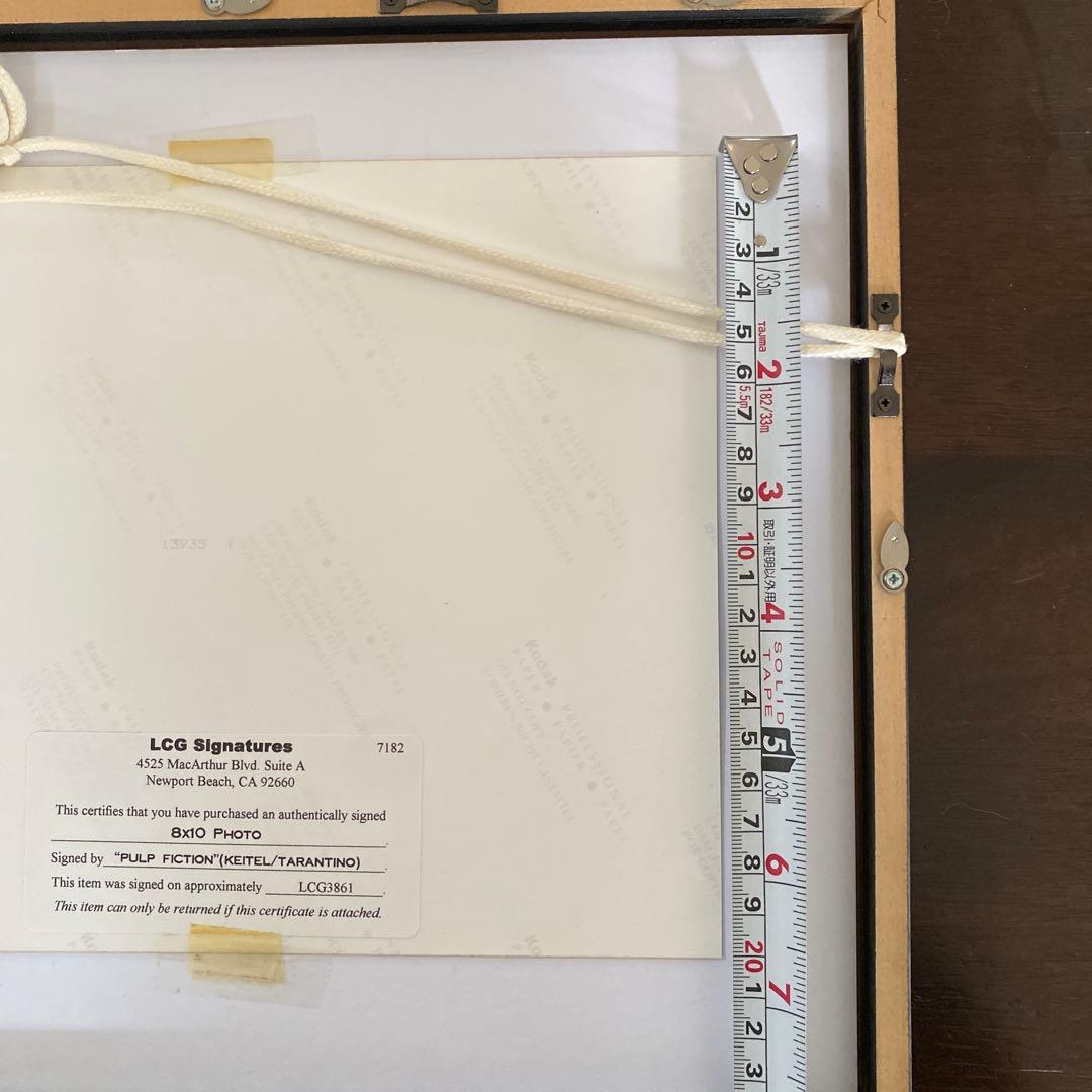 パルプフィクション　タランティーノ　ハーヴェイカイテル　サインフォト