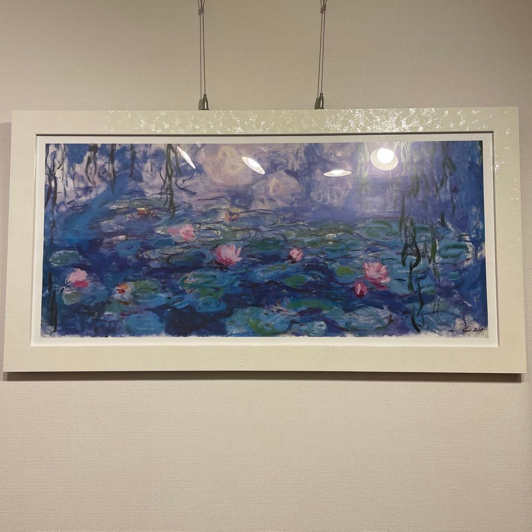 モネ 睡蓮　ポスター　額装