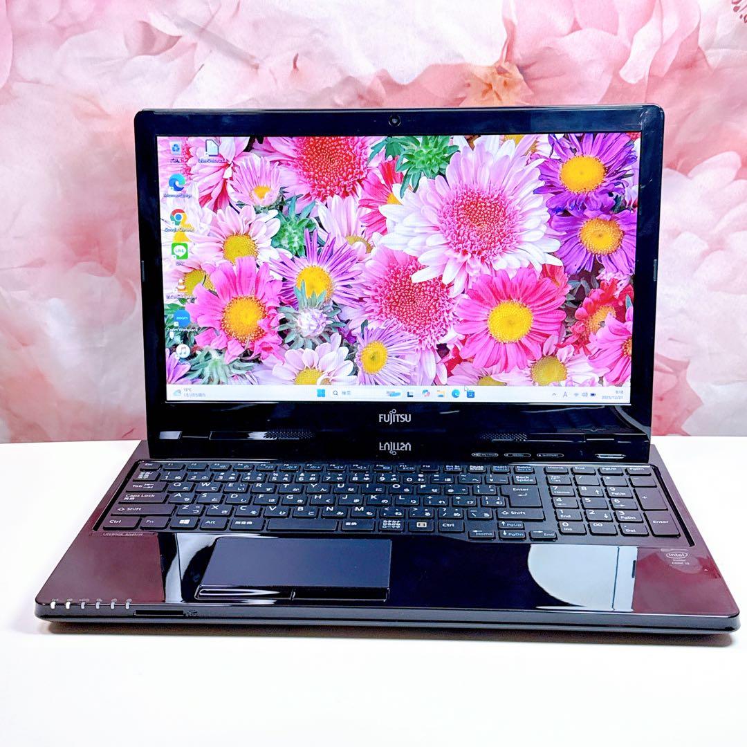 美品✨新品SSDで爆速✨windows11 ノートパソコン✨オフィス カメラ