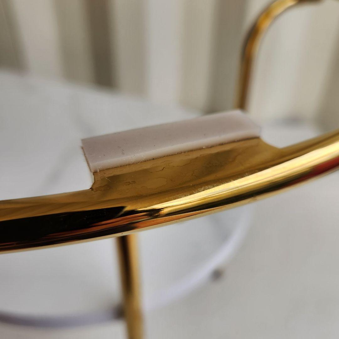 francfranc レガートコーヒーテーブル ゴールド×マーブル S