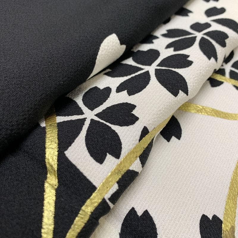 512z11☆大北捷一 振袖 モダン 金彩 モノトーン 落款作家物☆成人式結婚式