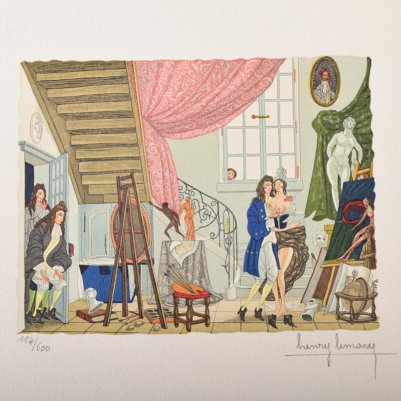 フランス　ヘンリー・リマリー　版画　114/600　5枚セット　V　R8330