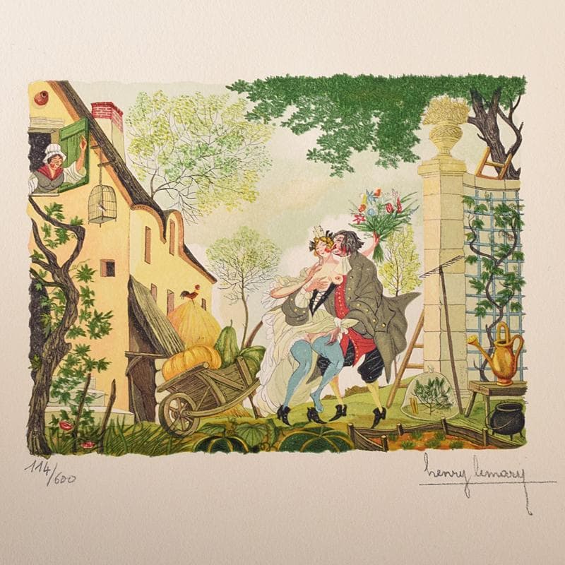 フランス　ヘンリー・リマリー　版画　114/600　5枚セット　V　R8330