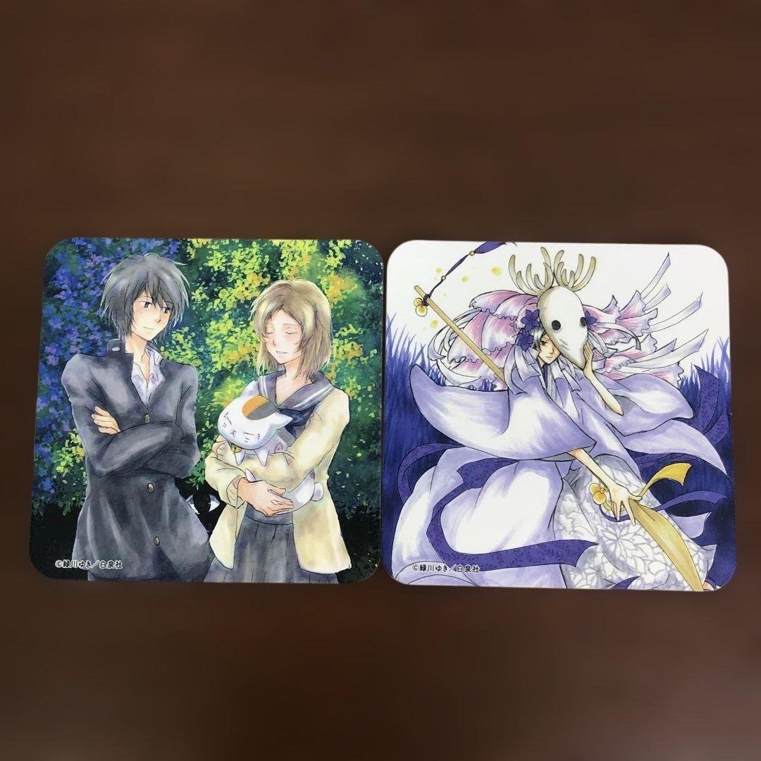 ❶夏目友人帳 原画展 20周年 コラボカフェ コースター 5枚セット