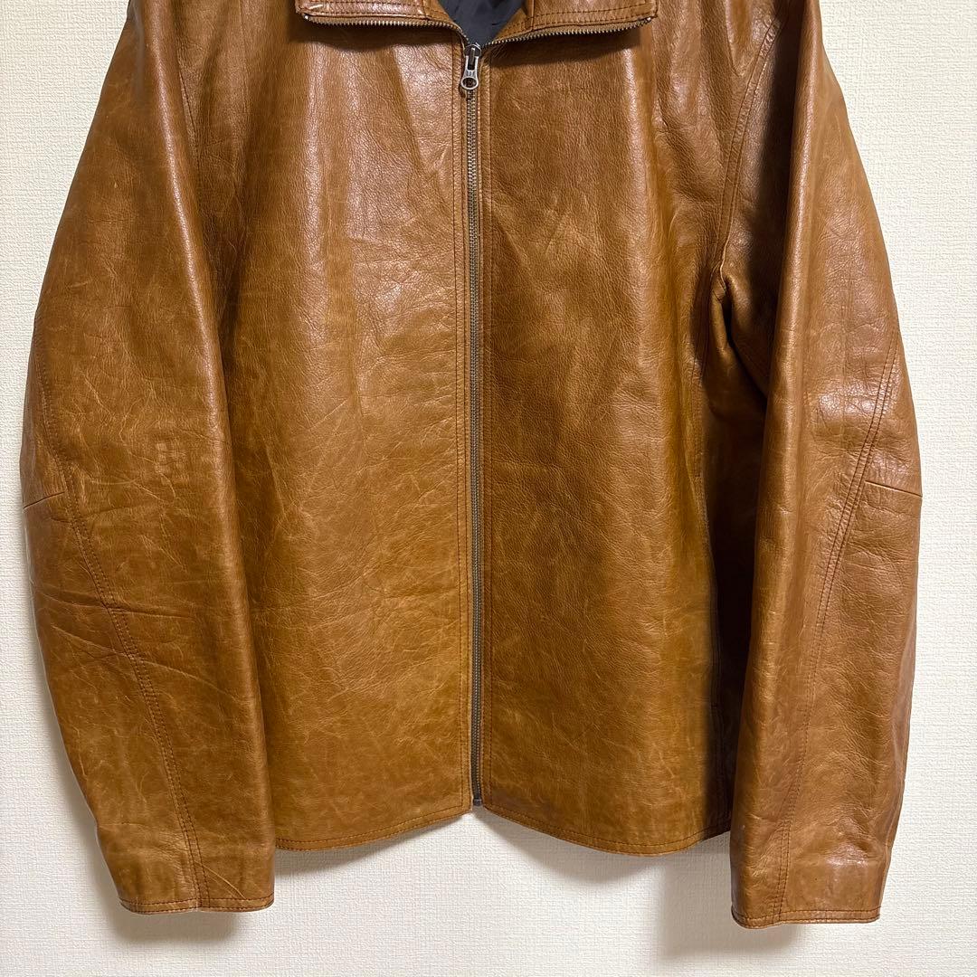 Old Gap レザージャケット キャメル シングル ライダース