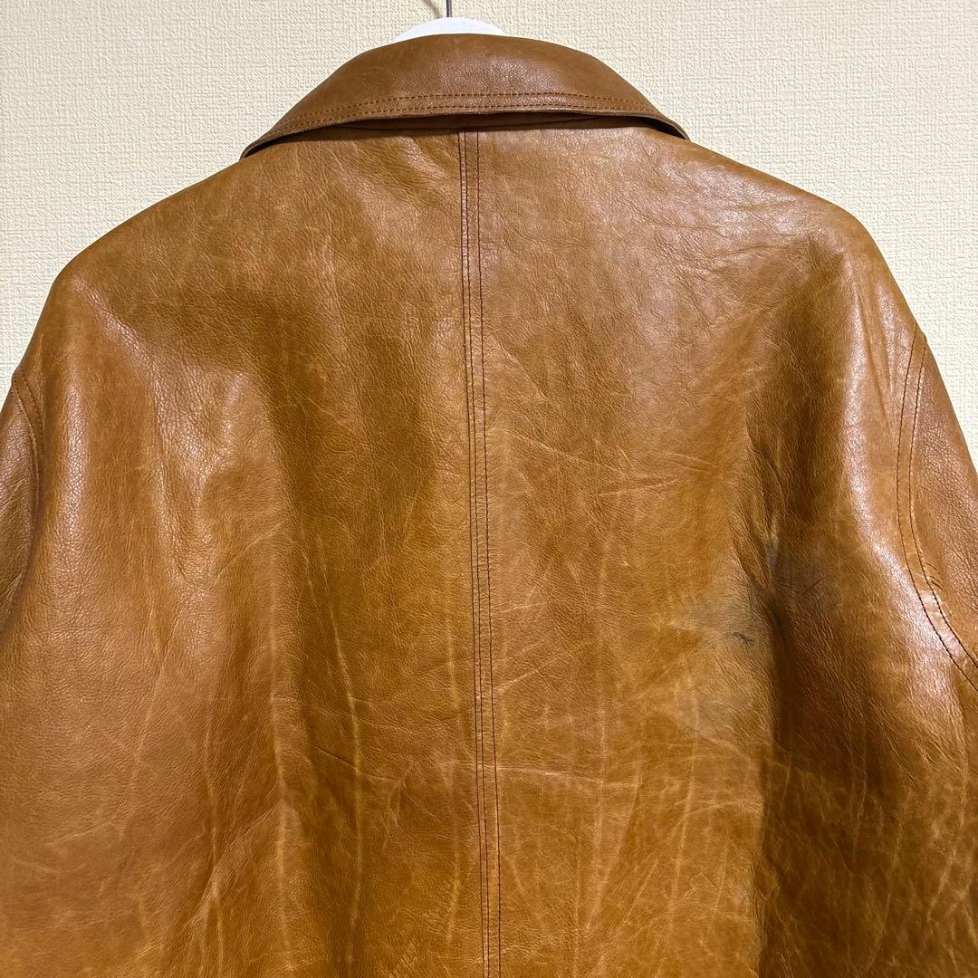 Old Gap レザージャケット キャメル シングル ライダース