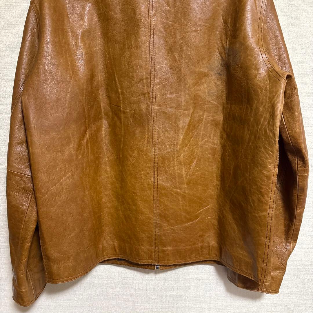 Old Gap レザージャケット キャメル シングル ライダース