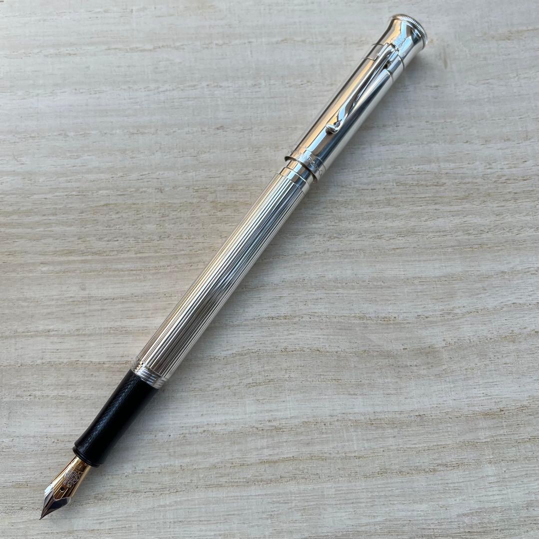 太郎ファーバーカステル クラシック プラチナコーティング 万年筆 F