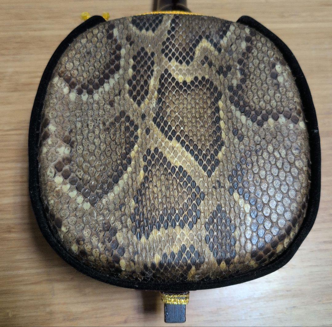 三線 本体 蛇皮 ケース付