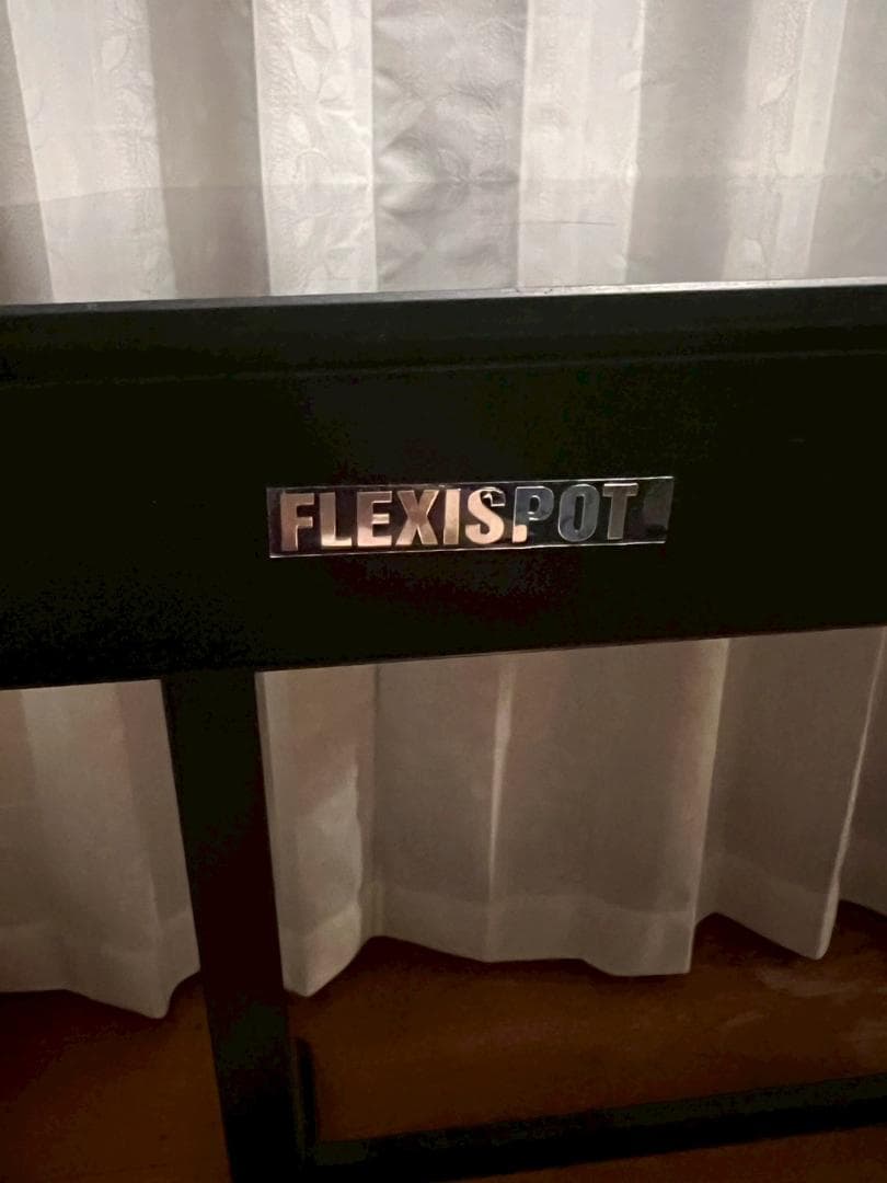 フレキシスポット スタンディングデスク 電動式 昇降デスク 机　パソコンデスク黒