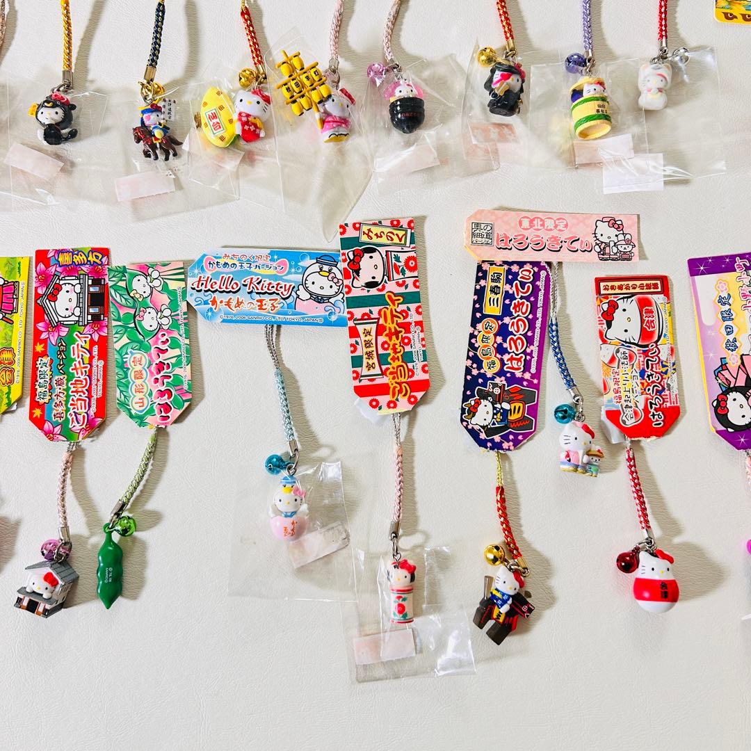 【サンリオ】ご当地限定ハローキティ ストラップ まとめ売り 根付け 状態様々