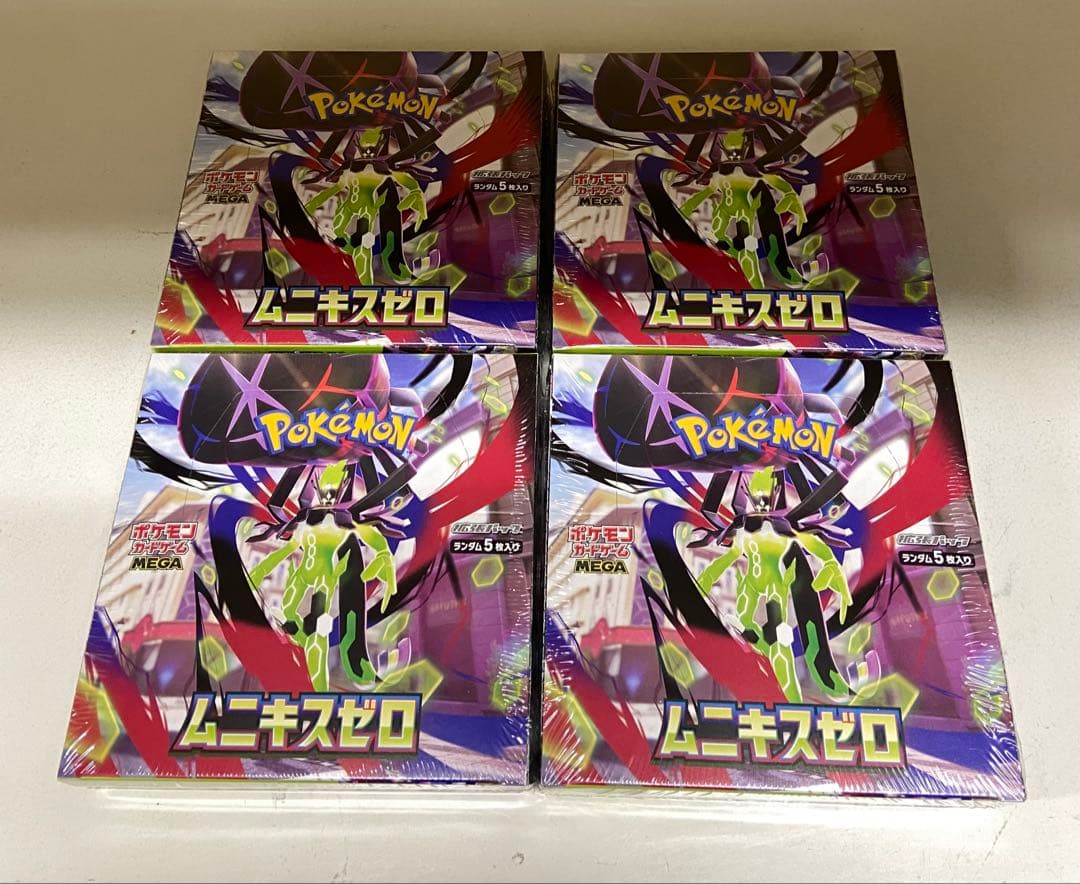 【シュリンク付】ポケモンカードMEGA 拡張パックムニキスゼロ4BOX