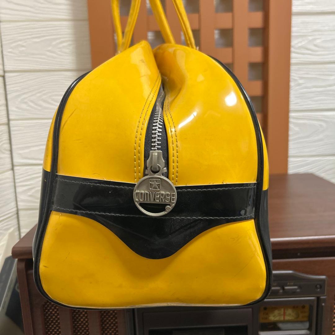 コンバース80sボストンバッグ　ヴィンテージ　イエロー　ビンテージ