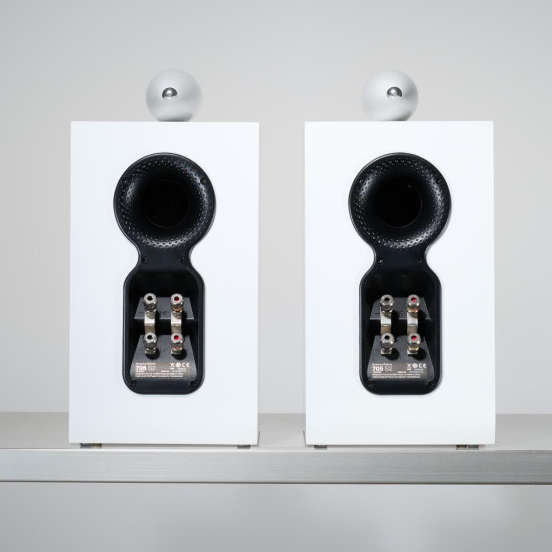 美品！B&W - 705S2-W/サテンホワイト（ペア）ブックシェルフスピーカー