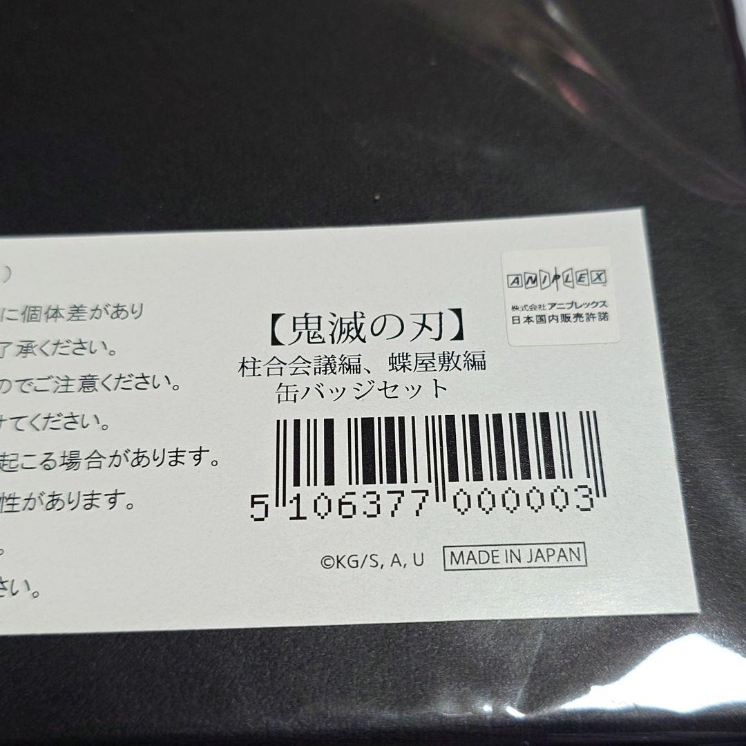 鬼滅の刃 柱合会議・蝶屋敷編 キービジュアルイラスト 和紙 缶バッジセット