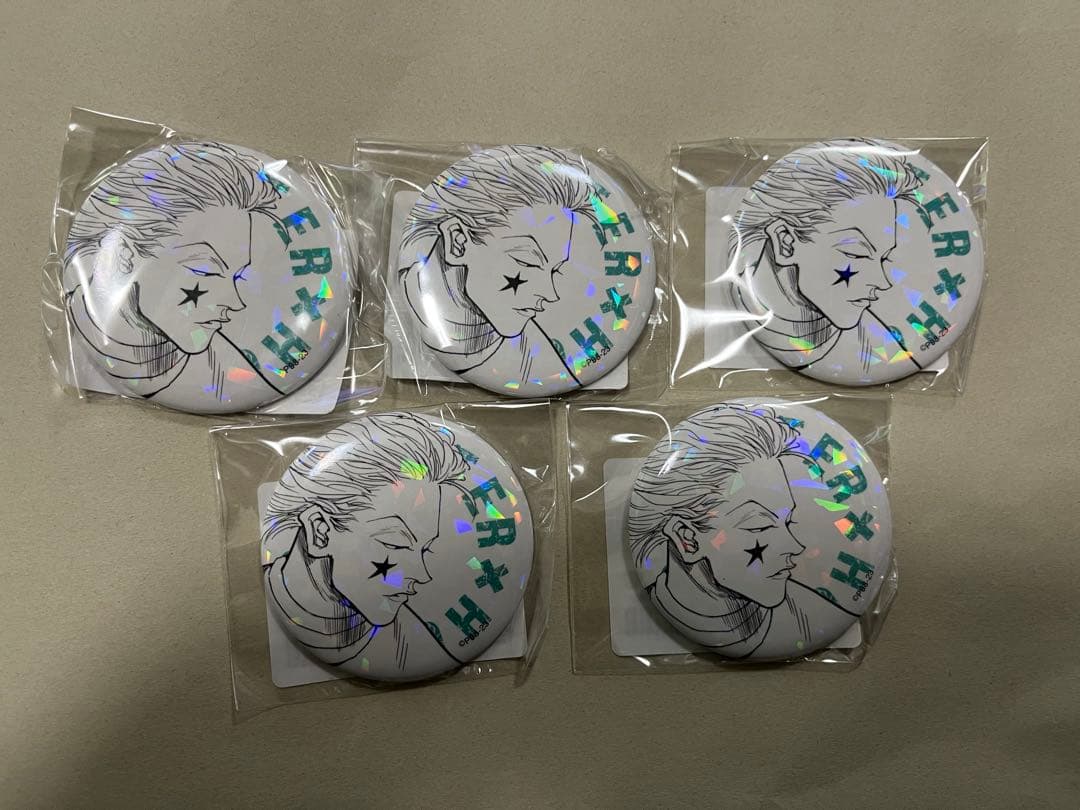 HUNTER×HUNTER オールスター缶バッジ　ヒソカ　ハンター試験×5