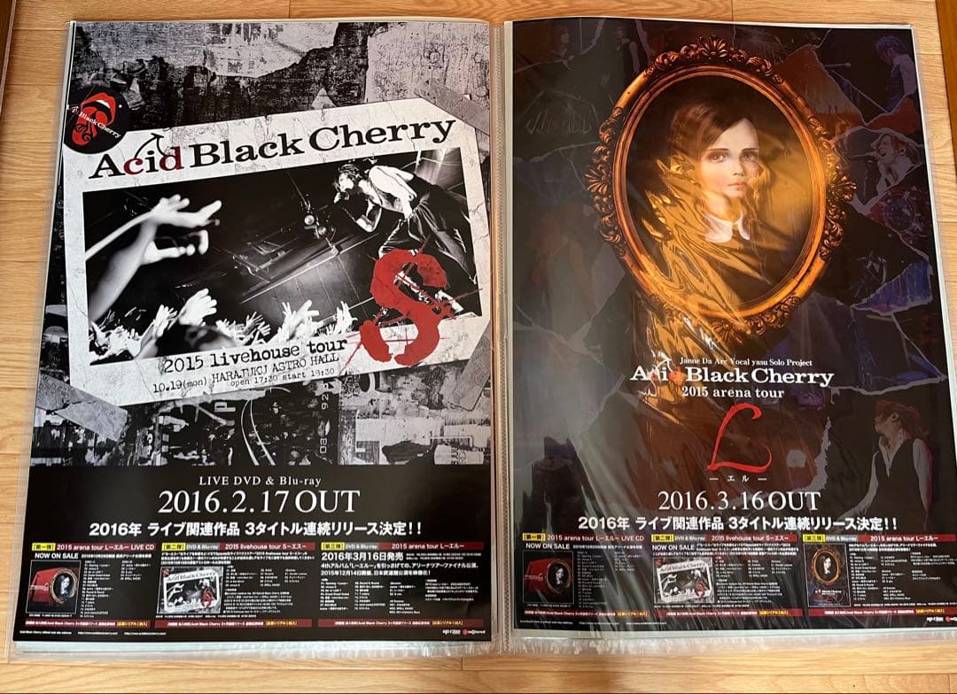 32枚Acid Black Cherry CD予約特典・ツアーポスター　②
