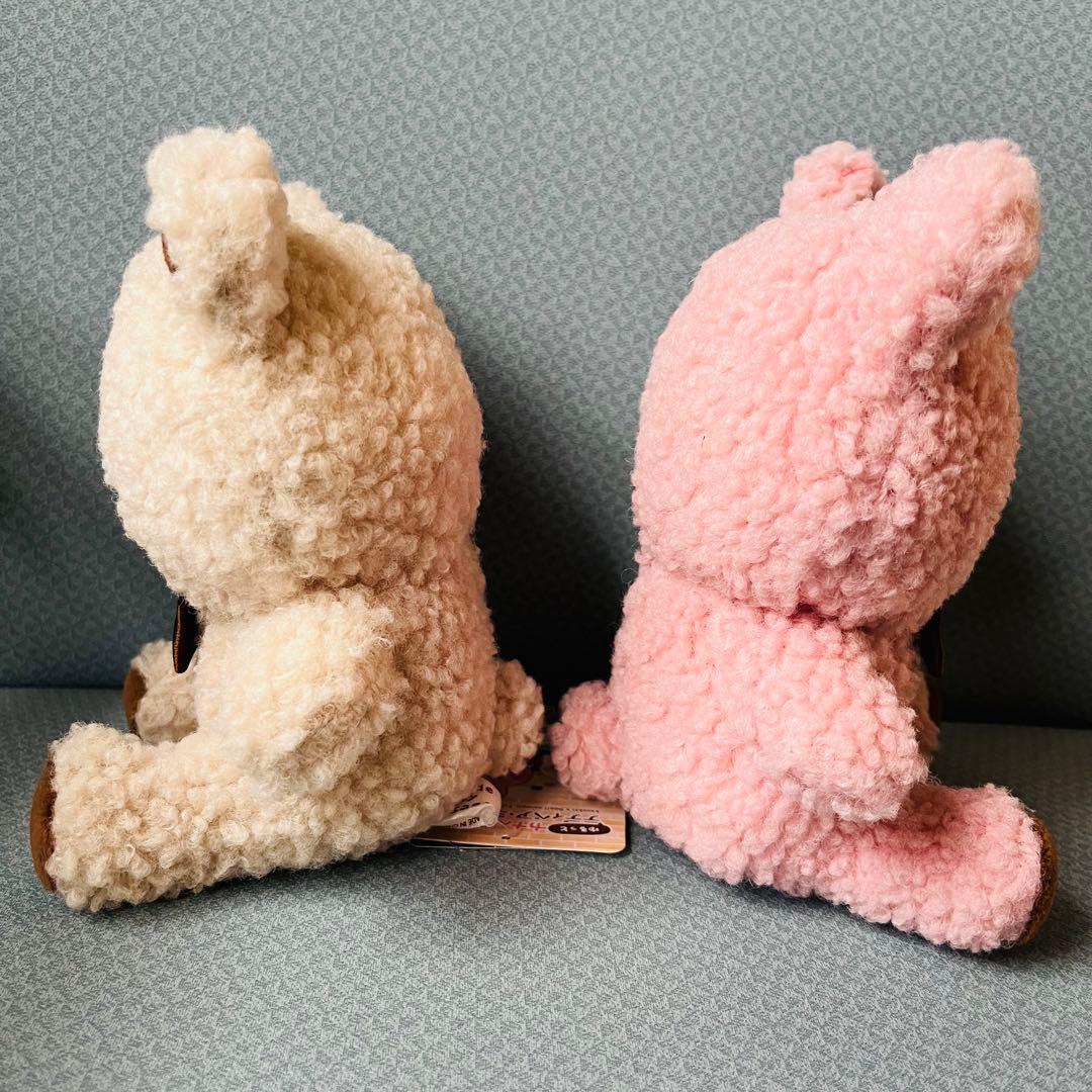 【新品　限定品】カナヘイ　テディベア　ミュージアム　ピンク　アイボリー