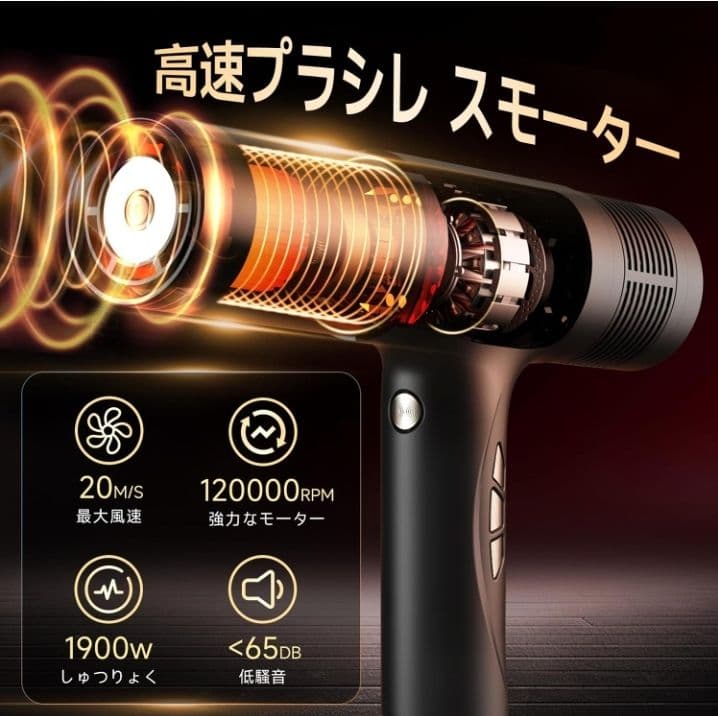 IOFVSSIドライヤー 大風量 速乾★新品未使用