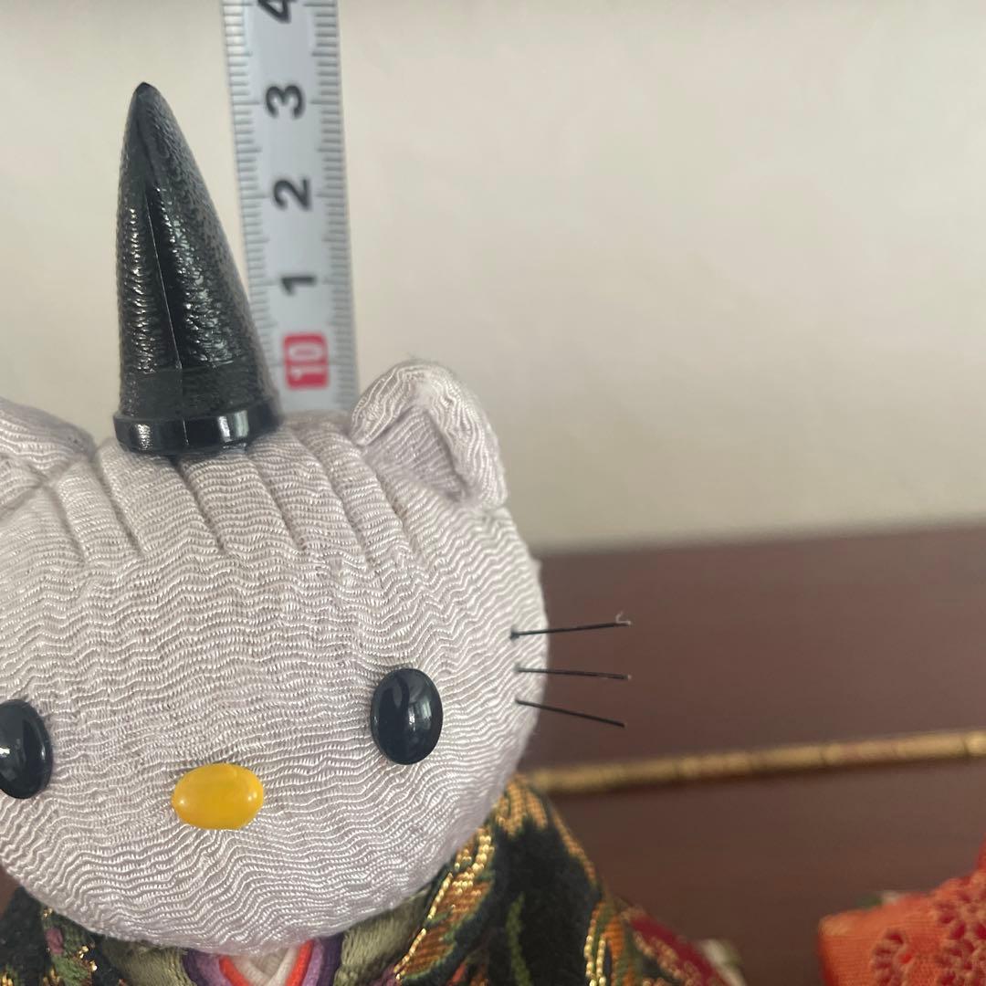 ハローキティ 和風飾り　木目込み雛人形