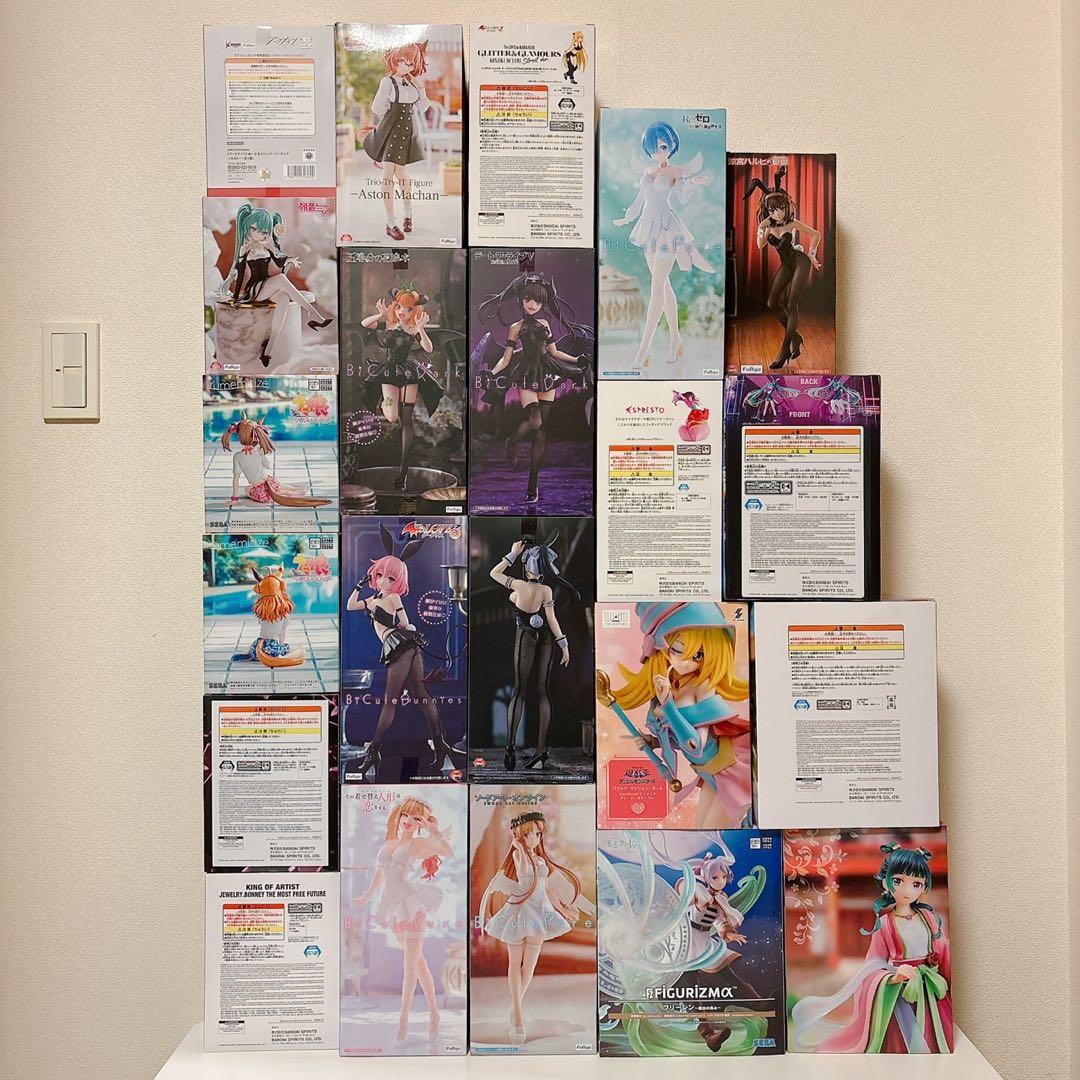新品未開封 フィギュア22種 時崎狂三・初音ミク・涼宮ハルヒ・猫猫・中野四葉