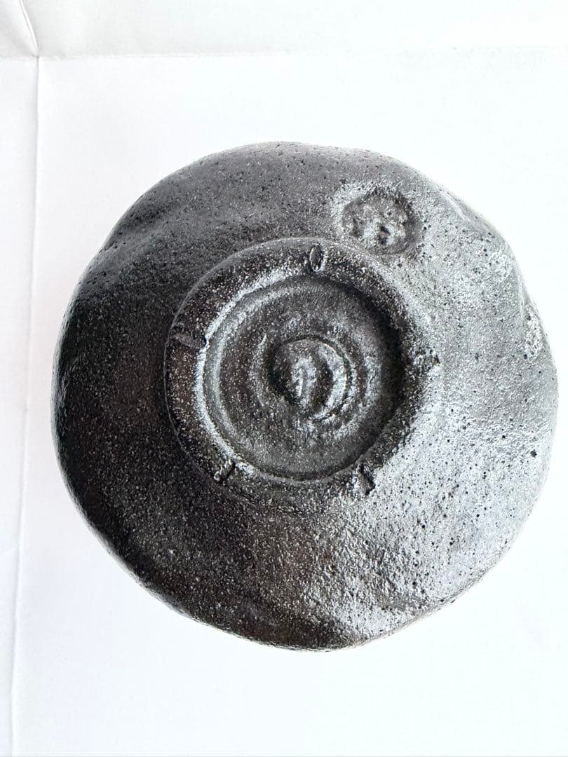 黒楽茶碗　長次郎写　かせ釉 　昭楽造