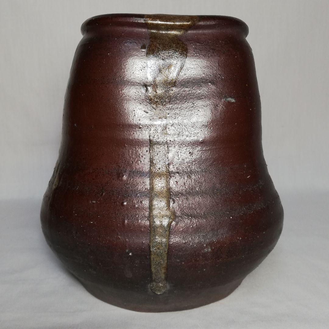 古備前 四方口花入 備前焼 華道具 茶道具 花器 フラワーベース 花瓶 置物