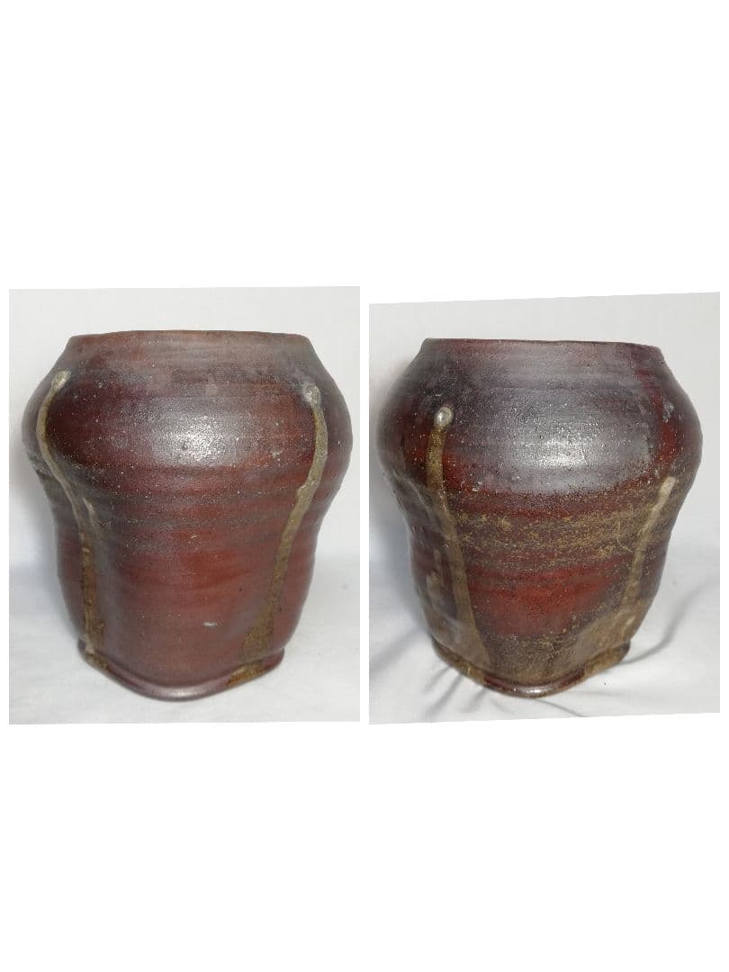 古備前 四方口花入 備前焼 華道具 茶道具 花器 フラワーベース 花瓶 置物