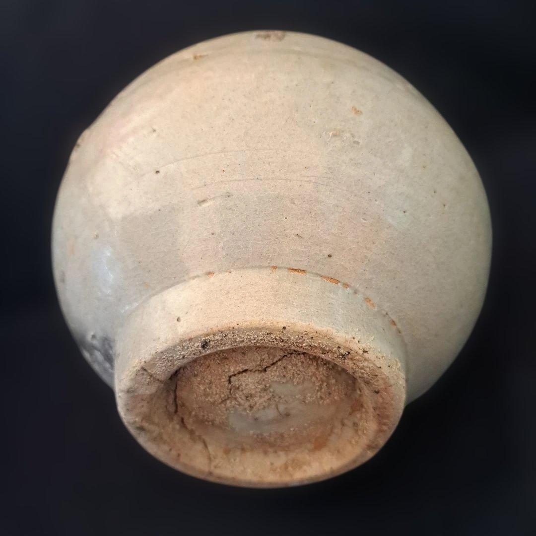 「特別出品！ これぞ骨董！」 李朝 白磁徳利 (幅13cm 高さ20cm) 骨董