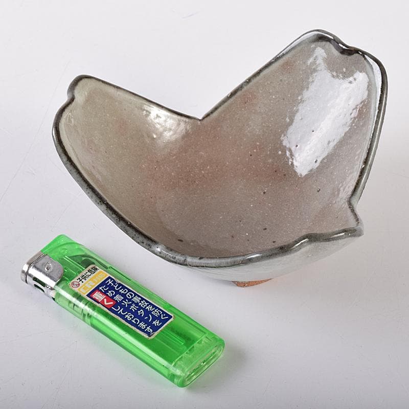 和食器　八幡窯　堀野証嗣造　唐津　割山椒　向付　六客　共箱　M　R7957