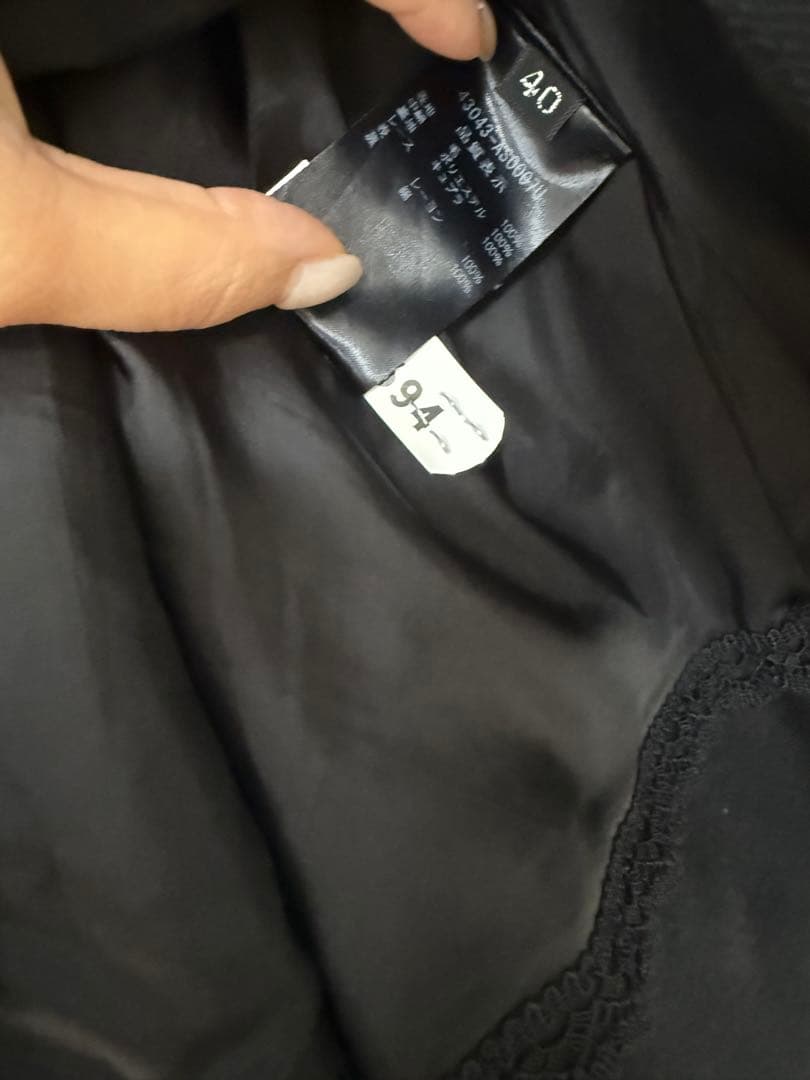 美品♡フォクシーサイズ40 クロスリリースカート黒