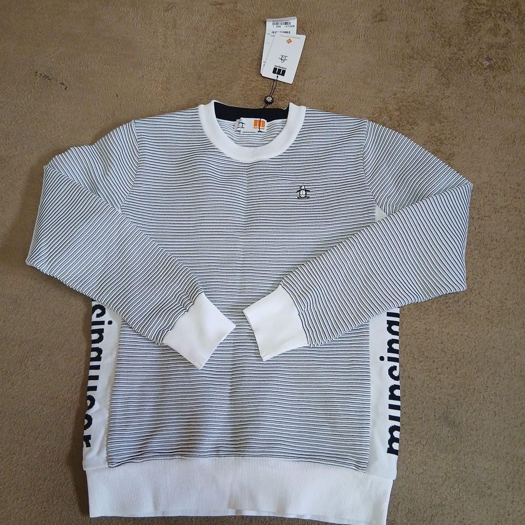 新品未使用　muningwear ストライプセーター Lサイズ