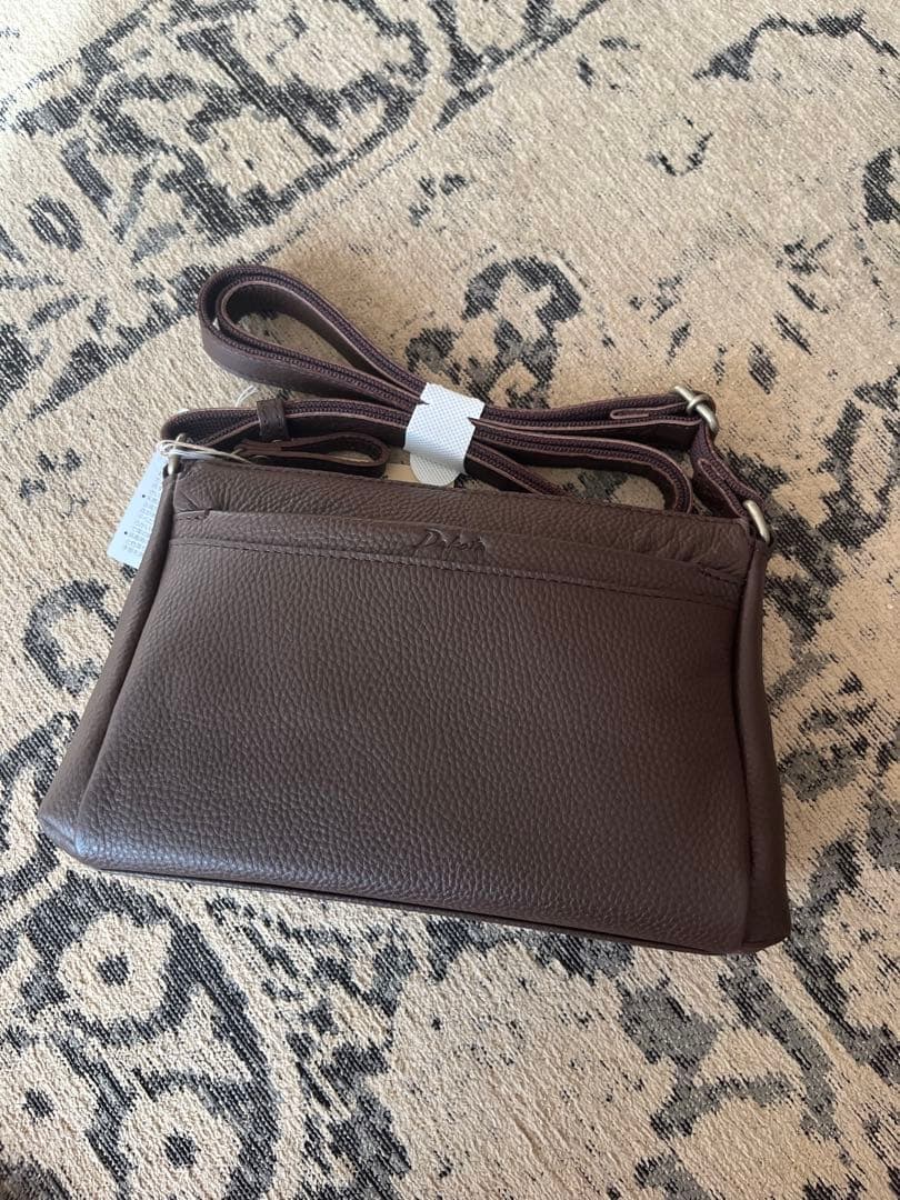 【新品未使用】Dakota レザー　ショルダーバッグ　チョコ