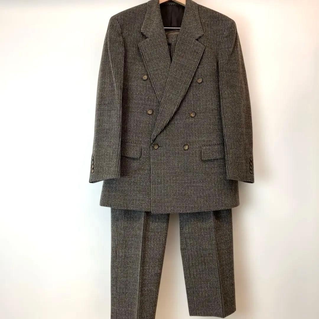 LANVIN セットアップ ダブルブレストジャケット ウール