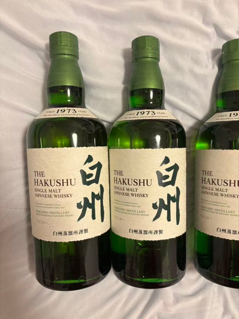 白州 THE HAKUSHU シングルモルトウイスキー700ml はくしゅう4本