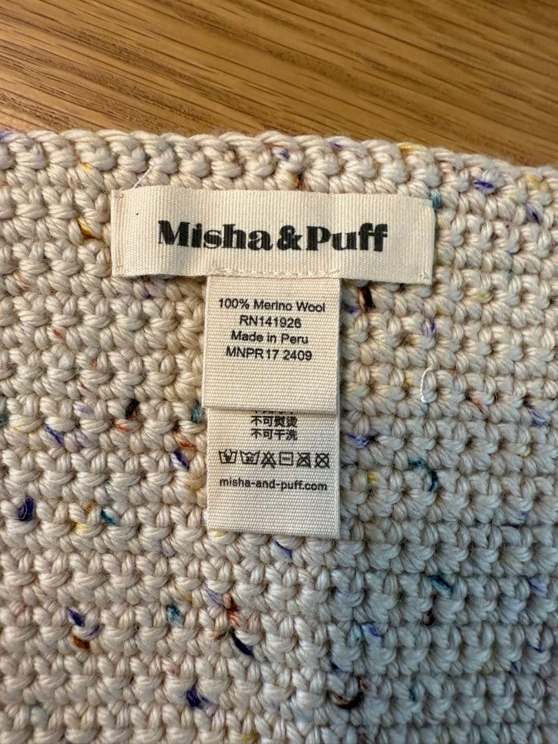 【未使用】Misha&Puff Crochet Headwarmer