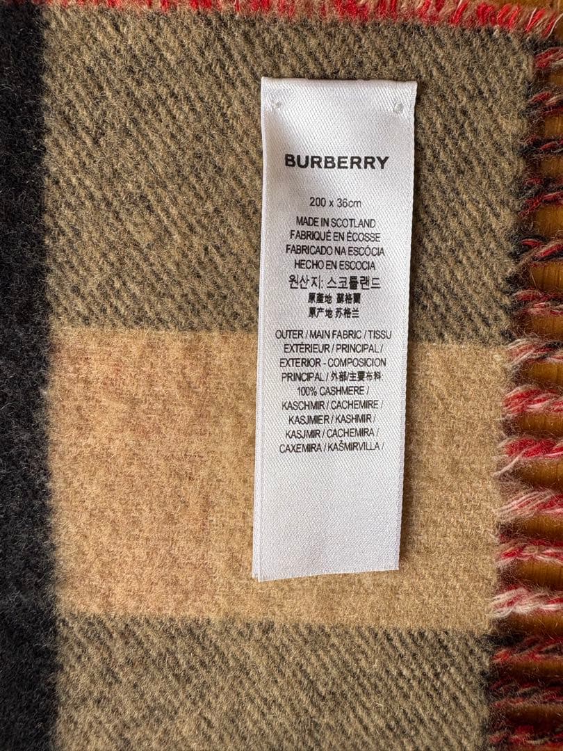 【いなりずし】バーバリー BURBERRY カシミヤ マフラー