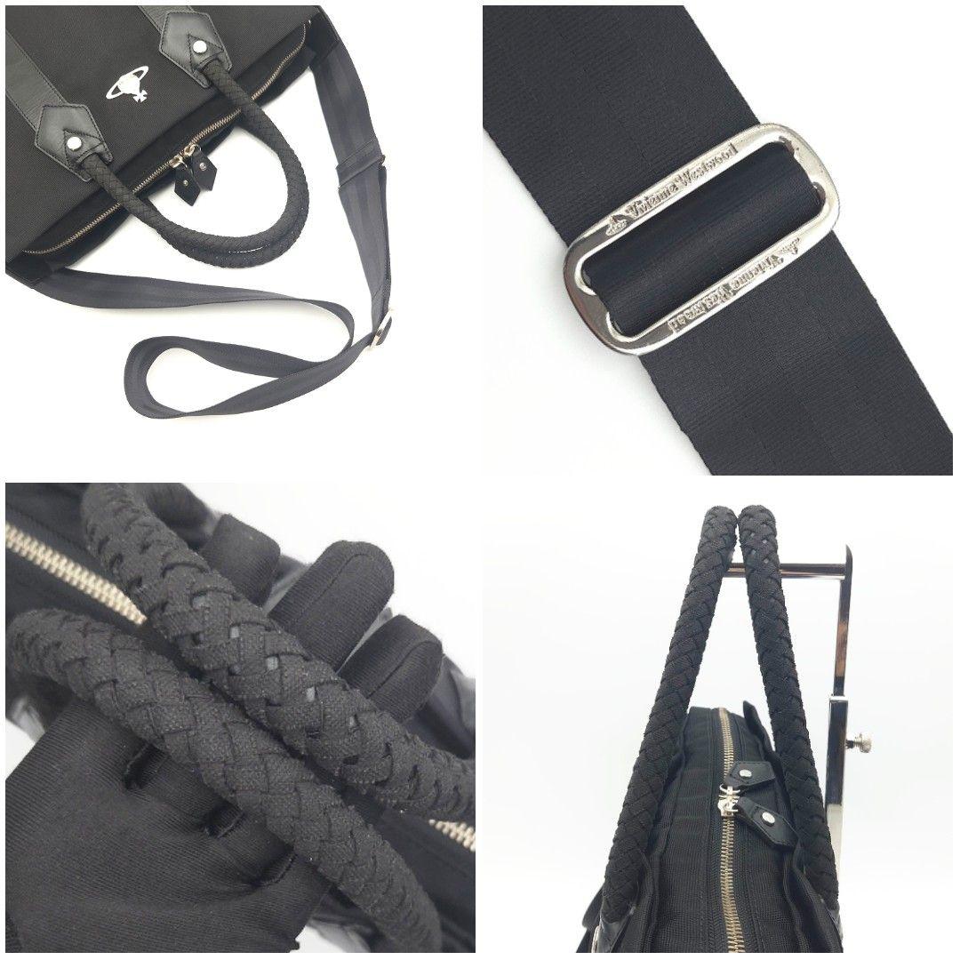 良品✨ヴィヴィアンウエストウッド 2Way ビジネスバッグ ナイロン レザー 黒