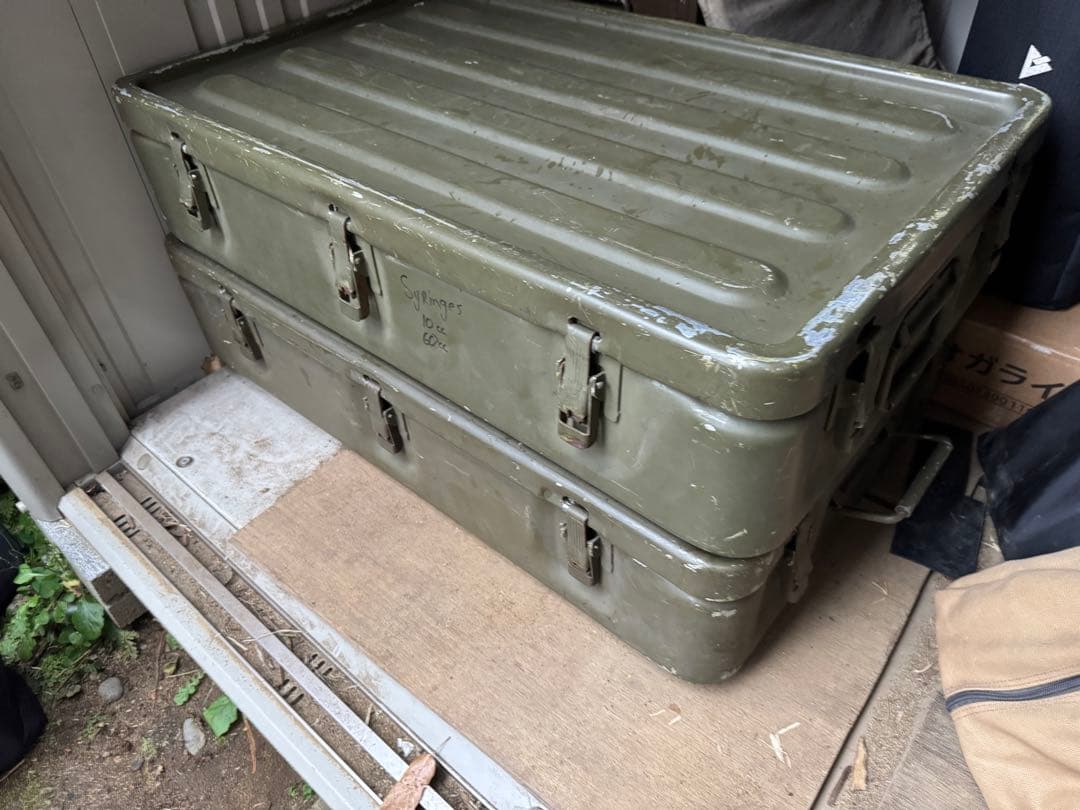 米軍軍放出品　A&S TRIBAL製　ミリタリーボックス　2個セット