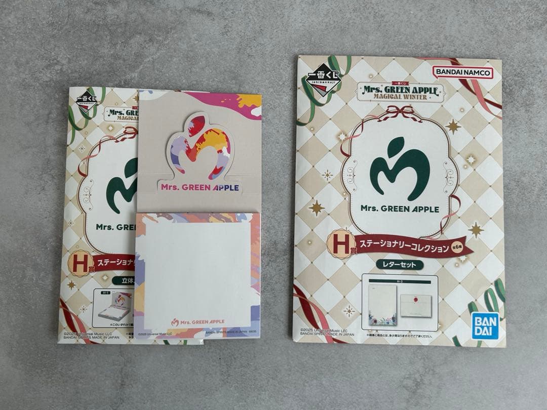 Mrs. GREEN APPLE ミセス　一番くじ　７点セット