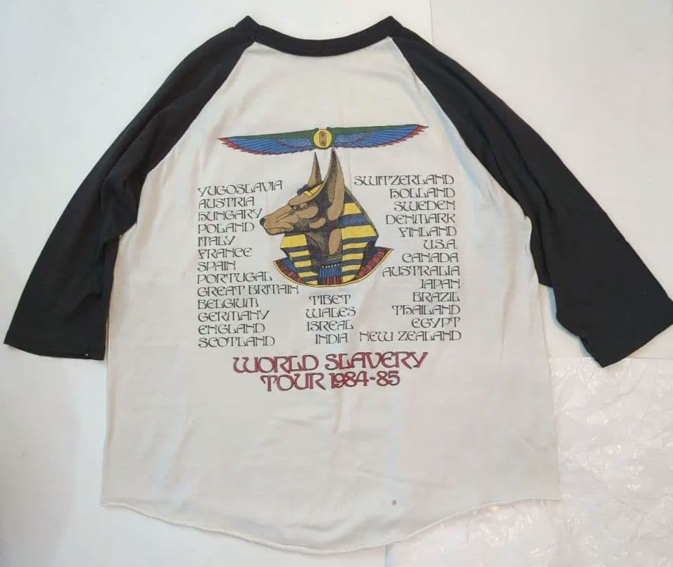 激レア！パキ綿 ヴィンテージ Tシャツ アイアンメイデン パワースレイブ