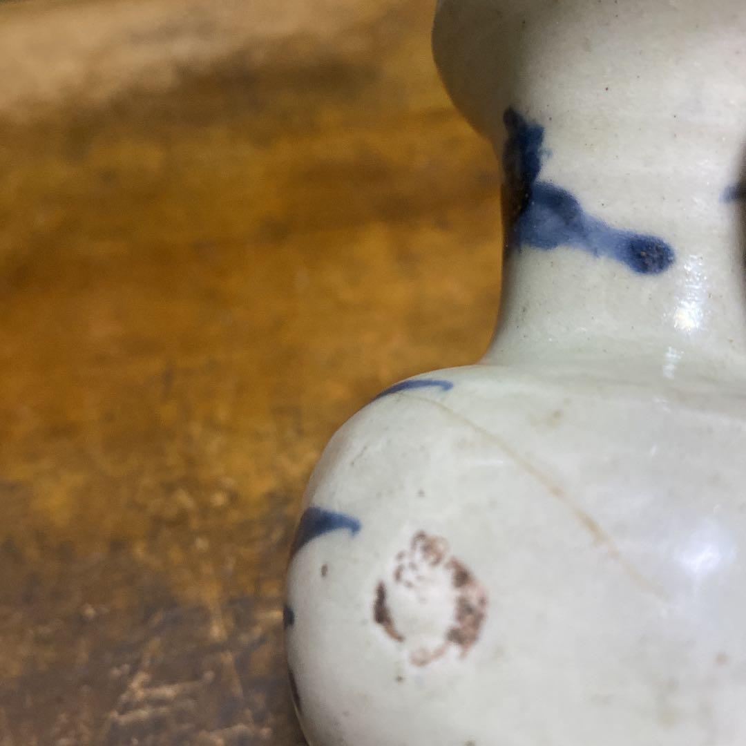 古伊万里野花図徳利