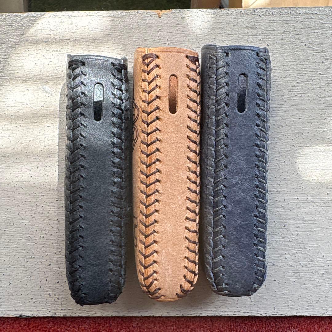 専用　プルームオーラ本革カバー　ブラック