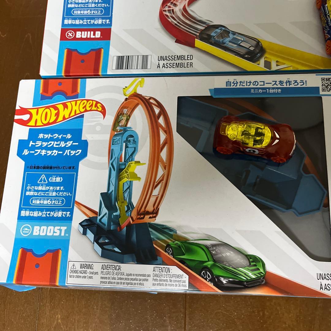 Hot Wheels トラックビルダー セット　ミニカー付　モンスタートラック付