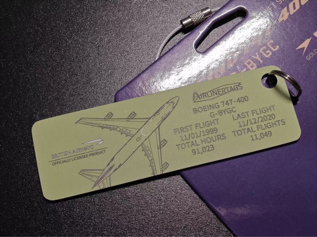 ブリティッシュ・エアウェイズ Airlinertags B747-400