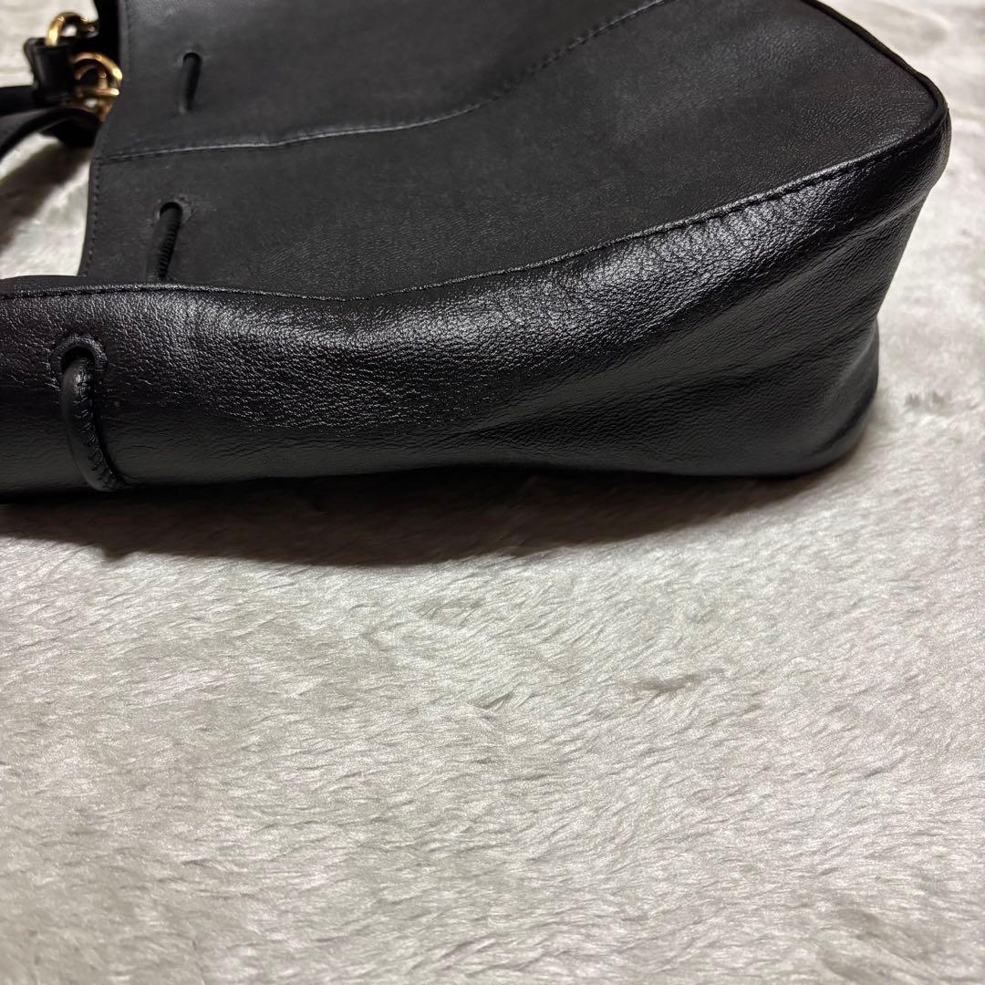 See By Chloe レザー 2way ショルダーバッグ ブラック×ゴールド