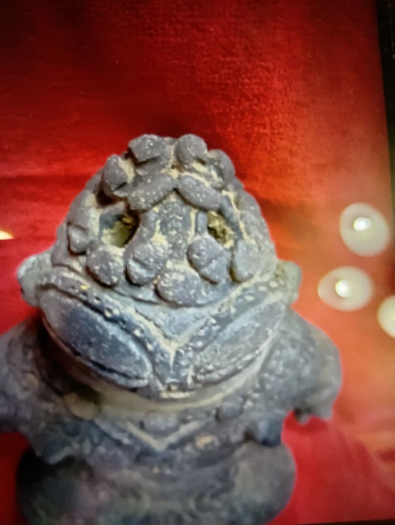 松⚫遮光器土偶　青森県出土(7-33)