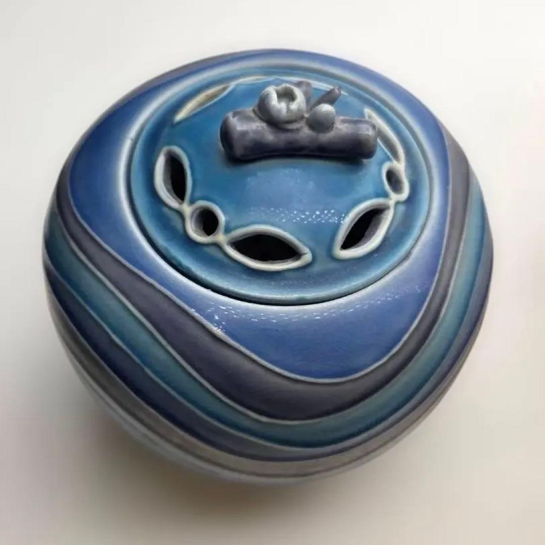 美品 香炉 陶器 箱付き 美品 インテリア 和風 茶道