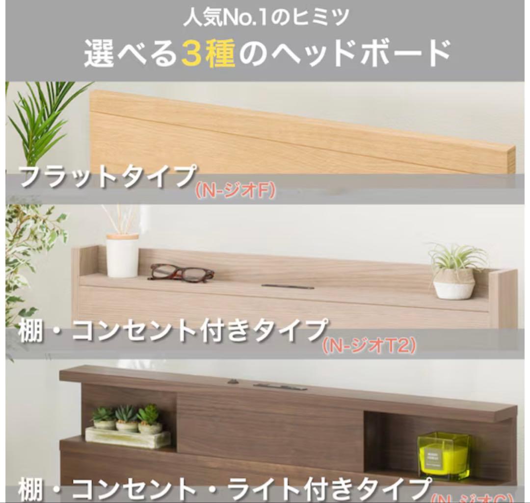 【美品】ニトリ チェストベッド ジオ 白